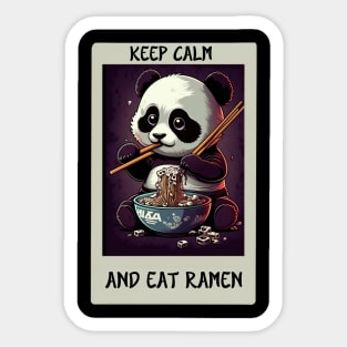 Panda Sweet Ramen Eat Cute Sticker